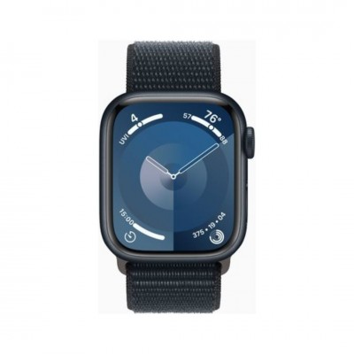 Apple Watch Series 9 45mm GPS Midnight Aluminum Case with Midnight Sport Loop (MR9C3)