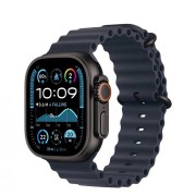Apple Watch Ultra 2 49mm Black Titanium Case with Navy Ocean Band