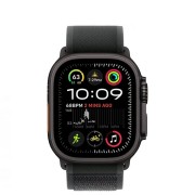 Apple Watch Ultra 2 49mm Black Titanium Case with Black Trail Loop