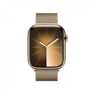 Apple Watch Series 9 45mm GPS+LTE Gold Stainless Steel Case with Gold Milanese Loop (MRMU3)
