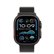 Apple Watch Ultra 2 49mm Black Titanium Case with Black Milanese Loop